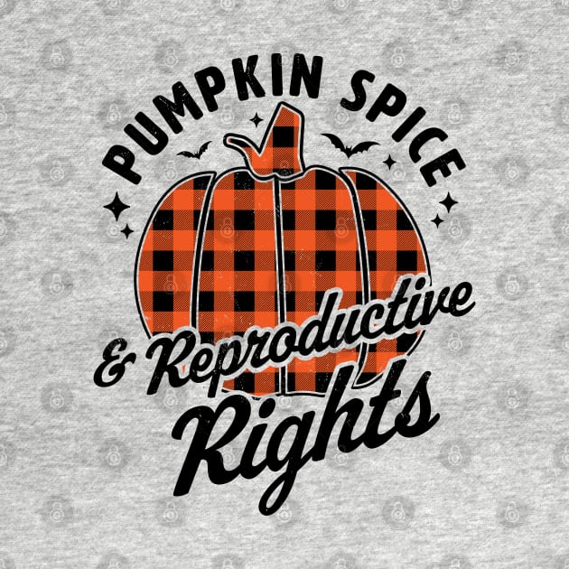 Pumpkin Spice And Reproductive Rights Halloween Pumpkin by OrangeMonkeyArt